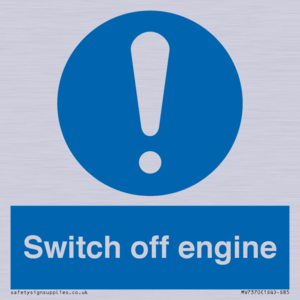 Switch off engine